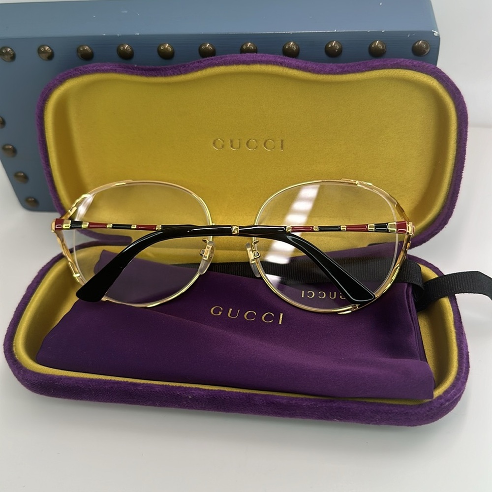 New Authentic Gucci GG0596OA - Alternate Fit Eyeglasses Women - Picture 12 of 14